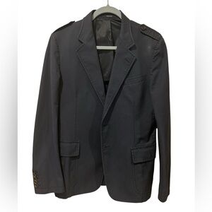 Gucci Made in Italy Cotton Navy Blue Military Style Blazer See pics for size